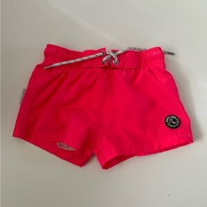 Binky Bro boys swim trunks 2-3T/ bright pink